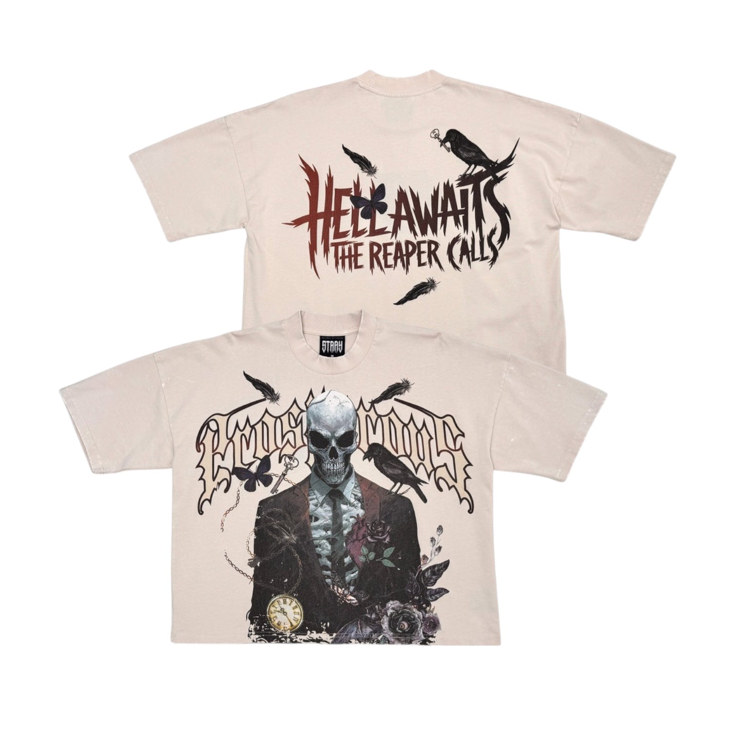 STRAY: Reaper Calls Crop Tee ST1364